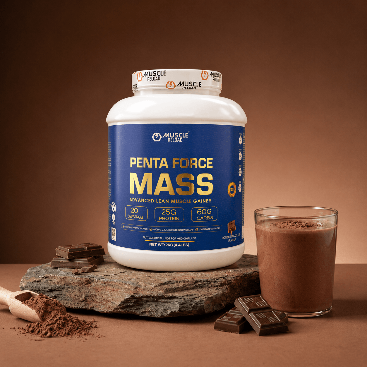 Penta Force Mass – Advanced Gainer with C-G-T-A-A Recovery Blend - Image 2
