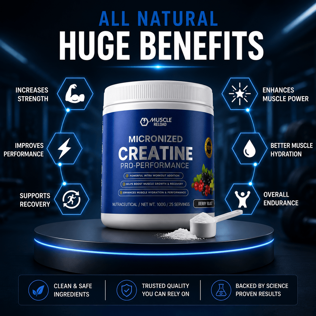 Muscle Reload Micronized Creatine Pro-Performance German Creatine - Image 4
